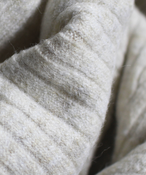 antiqua（アンティカ）の「変形を極めたニットトップス（ニット/セーター・レディース・ブラック/ベージュ/杢グレー・FREE）」の9枚目の写真