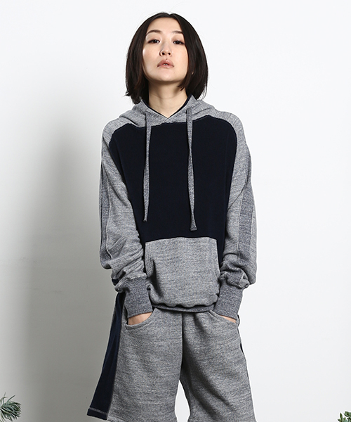 bodco（ボッコ）の「【bodco】ボッコ/ SWEAT-PANELLED HOODIE【ユニセックス】（パーカー・メンズ・ネイビー/その他・SMALL/MEDIUM/LARGE）」の10枚目の写真