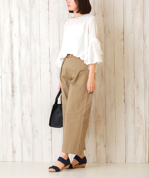 flune（フリューン）の「選べるデザイン フリル シンプル コルク巻き ミドルヒール ゴムストラップ サンダル（サンダル・レディース・グレー系その他/ブルー/グリーン系その他/マジェンタ/イエロー系その他2/ブラック/ベージュ系その他/ネイビー/ブルー系その他2/イエロー系その他/グレー/レッド系その他/グレイッシュベージュ/ブルー系その他/ブラック系その他/グリーン/その他/レオパード・SS/LL/M/L/S/3L）」の20枚目の写真