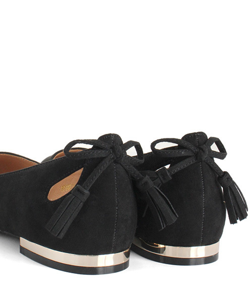 RANDA(ランダ)の「デザインカットフラットパンプス(パンプス・レディース・ブラック/ベージュ/イエロー/パイソン・23/24/22/22.5/23.5/25/25.5/24.5)」の7枚目の写真