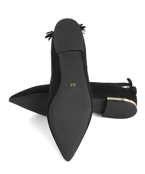 RANDA(ランダ)の「デザインカットフラットパンプス(パンプス・レディース・ブラック/ベージュ/イエロー/パイソン・23/24/22/22.5/23.5/25/25.5/24.5)」の8枚目の写真