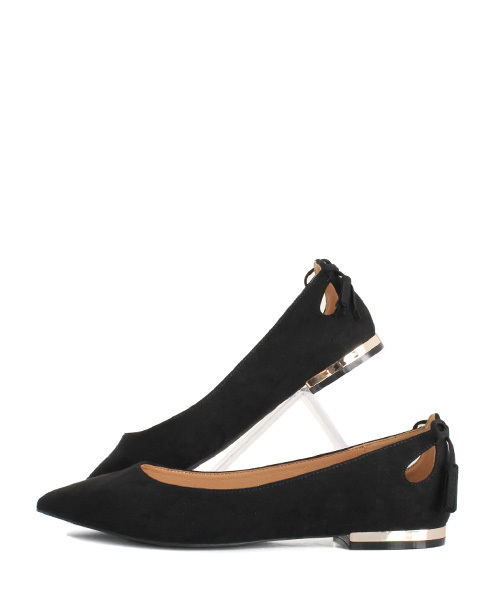 RANDA(ランダ)の「デザインカットフラットパンプス(パンプス・レディース・ブラック/ベージュ/イエロー/パイソン・23/24/22/22.5/23.5/25/25.5/24.5)」の9枚目の写真