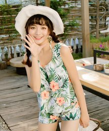 TeddyShop | 水着 レディース タンキニ 4WAY 4点 セットアップ(水着)