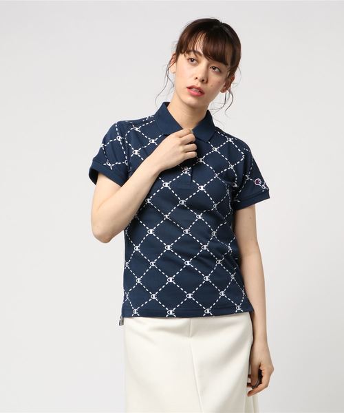 Champion Golf(チャンピオンゴルフ)の「【Champion/チャンピオン】レディース GOLF ポロシャツ(ポロシャツ・レディース・レッド/ネイビー/ホワイト・LARGE/MEDIUM)」の1枚目の写真
