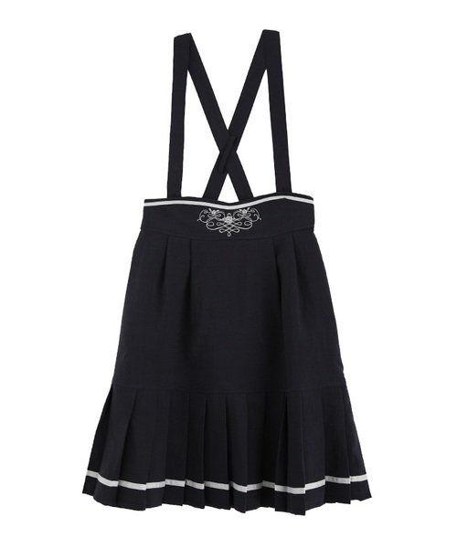 axes femme POETIQUE（アクシーズファムポエティック）の「プリーツサス付スカート（スカート・レディース・ネイビー/グレー/ピンク・MEDIUM）」の3枚目の写真
