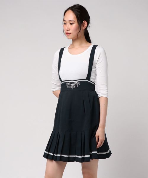 axes femme POETIQUE（アクシーズファムポエティック）の「プリーツサス付スカート（スカート・レディース・ネイビー/グレー/ピンク・MEDIUM）」の7枚目の写真