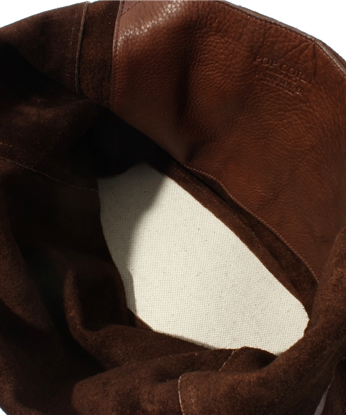 NANO universe（ナノユニバース）の「POPCORN/ポーチ付レザートート（トートバッグ・レディース・アイボリー/チョコ/ライトグレー/グレイッシュベージュ/グレー・FREE）」の9枚目の写真