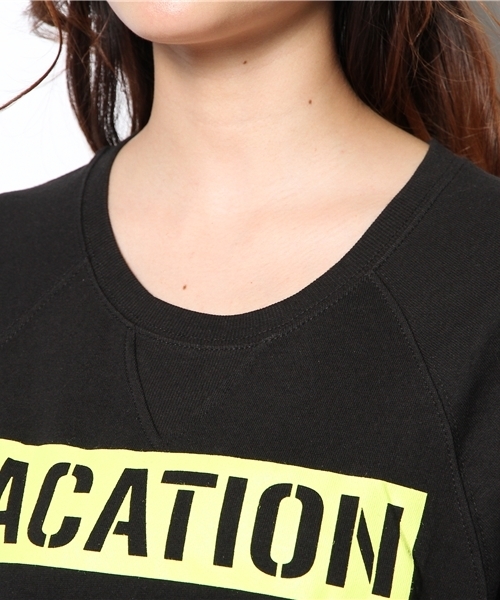 LOVE BOAT（ラブ・ボート）の「ウラ毛半袖TOPS（Tシャツ/カットソー・レディース・ブラック系/グレー系2/ホワイト系・FREE）」の7枚目の写真