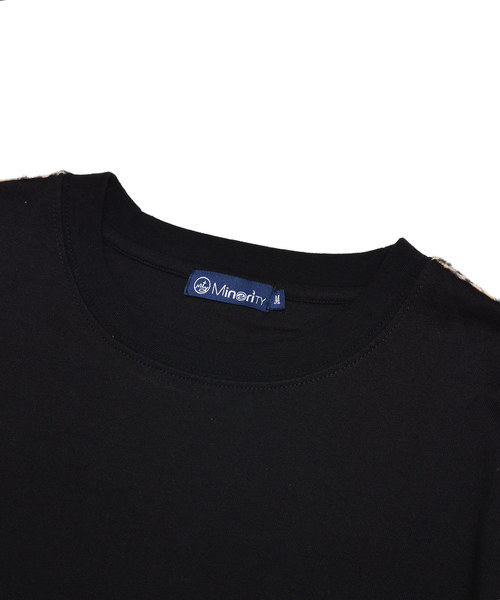 MinoriTY（マイノリティ）の「メンズ5分袖ラインテープTシャツ（Tシャツ/カットソー・メンズ・ホワイト系その他/ブラック系その他/ホワイト系その他2/ブラック系その他2・M/L）」の15枚目の写真