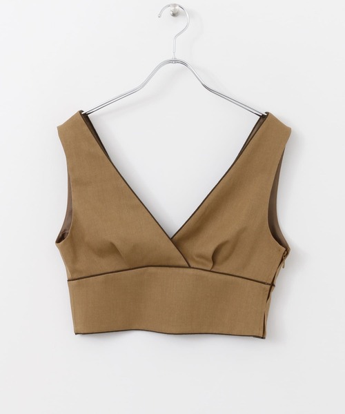 URBAN RESEARCH ROSSO WOMEN（アーバンリサーチ　ロッソ）の「Vネックビスチェ∴（ベスト・レディース・グレー/キャメル・FREE）」の16枚目の写真