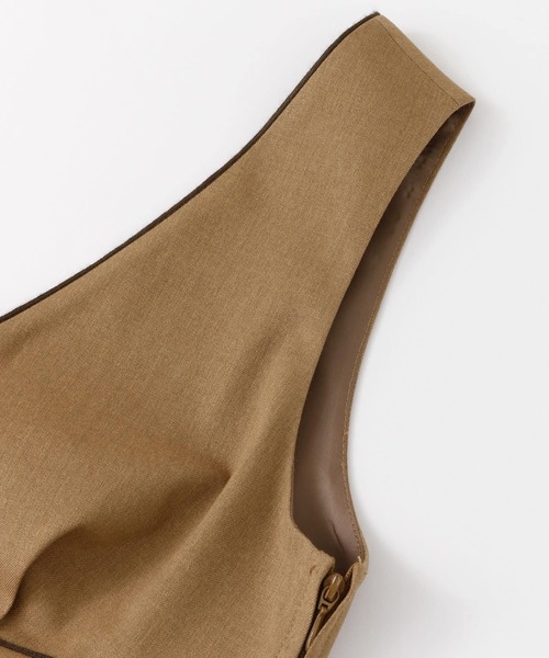 URBAN RESEARCH ROSSO WOMEN（アーバンリサーチ　ロッソ）の「Vネックビスチェ∴（ベスト・レディース・グレー/キャメル・FREE）」の18枚目の写真