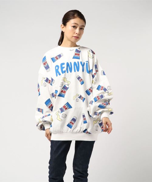 PUNYUS（プニュズ）の「フード総柄スウェット（スウェット・レディース・ブラック/ブラウン/レッド/ブルー/グリーン・4/3）」の15枚目の写真