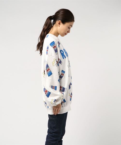 PUNYUS（プニュズ）の「フード総柄スウェット（スウェット・レディース・ブラック/ブラウン/レッド/ブルー/グリーン・4/3）」の12枚目の写真