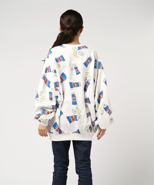 PUNYUS（プニュズ）の「フード総柄スウェット（スウェット・レディース・ブラック/ブラウン/レッド/ブルー/グリーン・4/3）」の11枚目の写真