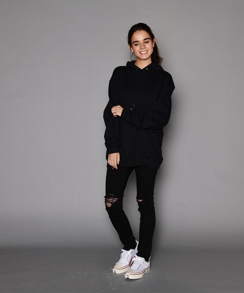 Champion(チャンピオン)の「Champion/チャンピオン ビックシルエット無地スウェットパーカー(パーカー・メンズ・チャコールグレー/ブラック/グレー/ライトグレー/グリーン/ネイビー/ロイヤルブルー/レッド/ワインレッド/ダークグリーン・S/M/L/XL/XXL)」の21枚目の写真