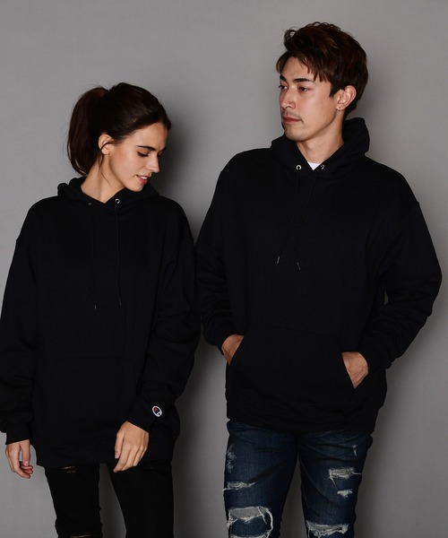 Champion(チャンピオン)の「Champion/チャンピオン ビックシルエット無地スウェットパーカー(パーカー・メンズ・チャコールグレー/ブラック/グレー/ライトグレー/グリーン/ネイビー/ロイヤルブルー/レッド/ワインレッド/ダークグリーン・S/M/L/XL/XXL)」の18枚目の写真