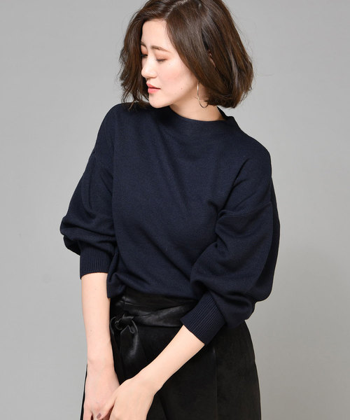 RIVE DROITE（リヴドロワ）の「フォルムニット（ニット/セーター・レディース・ネイビー/ブルー/アイボリー・FREE）」の2枚目の写真