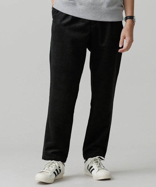 NANO universe（ナノユニバース）の「ストライプウールタックテーパードパンツ（スラックス・メンズ・ブラック/ブラウン・SMALL/MEDIUM/LARGE）」の2枚目の写真