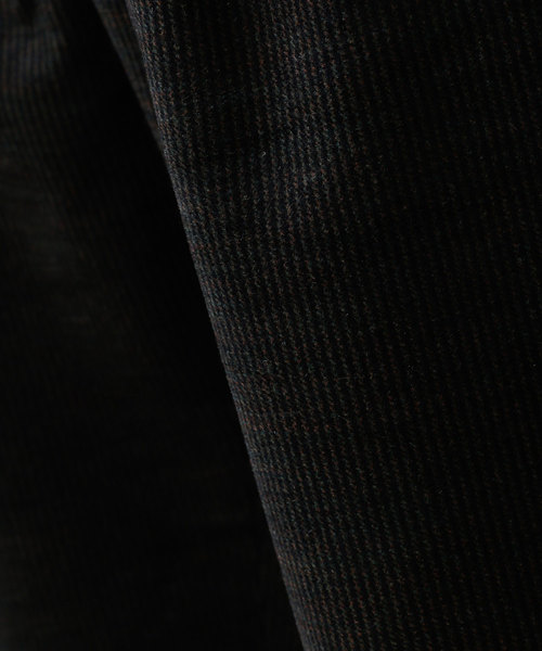NANO universe（ナノユニバース）の「ストライプウールタックテーパードパンツ（スラックス・メンズ・ブラック/ブラウン・SMALL/MEDIUM/LARGE）」の3枚目の写真