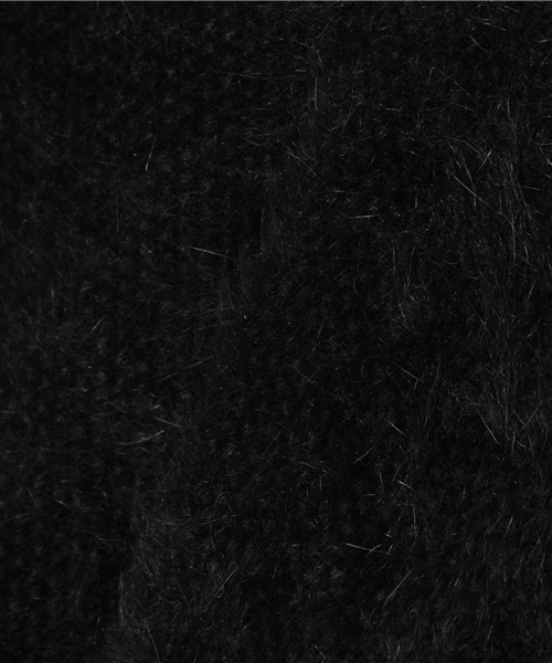 DouDou（ドゥドゥ）の「ポコポコアンゴラナイロンプルオーバー（ニット/セーター・レディース・ホワイト/イエロー/ブラック/ライトブルー・FREE）」の7枚目の写真