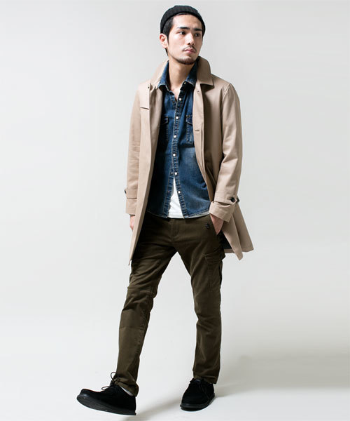 NANO universe（ナノユニバース）の「9ozヴィンテージデニムSH（シャツ/ブラウス・メンズ・サックスブルー/インディゴブルー・X-LARGE/MEDIUM/SMALL/LARGE）」の7枚目の写真