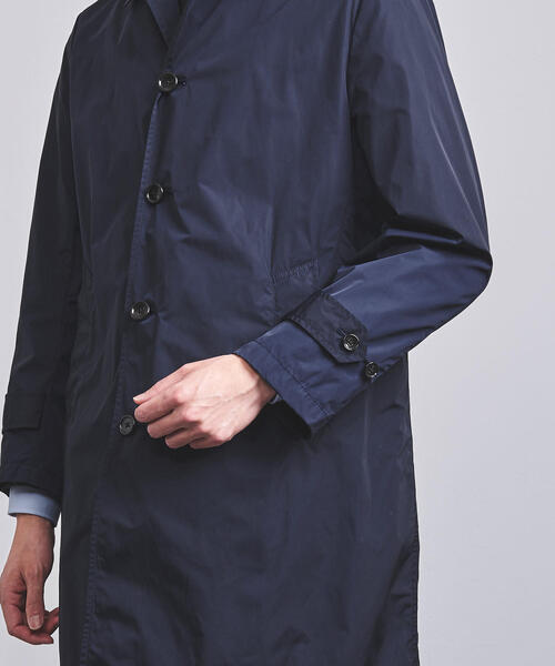 UNITED ARROWS ナイロン/ステンカラーコート　ネイビー UNITED ARROWS green label relaxing｜ナイロン ツイル ステンカラー