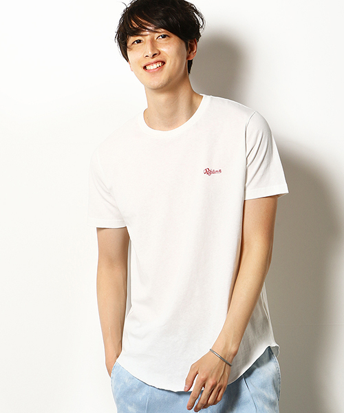 Purple&Yellow(パープルアンドイエロー)の「バックプリント ロングラウンド Tシャツ(Tシャツ/カットソー・メンズ・アイボリー/イエロー系その他/ブラック/オレンジ系その他・SMALL/X-LARGE/LARGE/MEDIUM)」の21枚目の写真