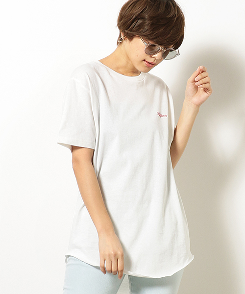 Purple&Yellow(パープルアンドイエロー)の「バックプリント ロングラウンド Tシャツ(Tシャツ/カットソー・メンズ・アイボリー/イエロー系その他/ブラック/オレンジ系その他・SMALL/X-LARGE/LARGE/MEDIUM)」の11枚目の写真