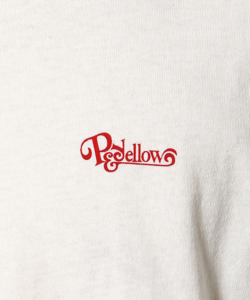 Purple&Yellow(パープルアンドイエロー)の「バックプリント ロングラウンド Tシャツ(Tシャツ/カットソー・メンズ・アイボリー/イエロー系その他/ブラック/オレンジ系その他・SMALL/X-LARGE/LARGE/MEDIUM)」の9枚目の写真