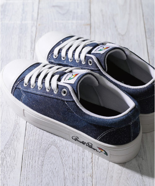 Arnold Palmer（アーノルドパーマー）の「☆BARNSsohostreet(バーンズソーホーストリート) 限定☆　GLENHAZEI 　AP003300（スニーカー・レディース・ホワイト/ライトブルー/ブラック/ブルー/インディゴブルー/ベージュ/グレー・22.5cm/23cm/23.5cm/24cm/24.5cm/25cm/25.0cm/24.0cm/23.0cm）」の7枚目の写真