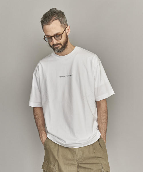 BEAUTY&YOUTH UNITED ARROWS（ビューティーアンドユースユナイテッドアローズ）の「【WEB限定】 by FREEDOM STANDARD ワイド Tシャツ -MADE IN JAPAN-（Tシャツ/カットソー・メンズ・ホワイト/ブラック・S/XL/L/M）」の17枚目の写真