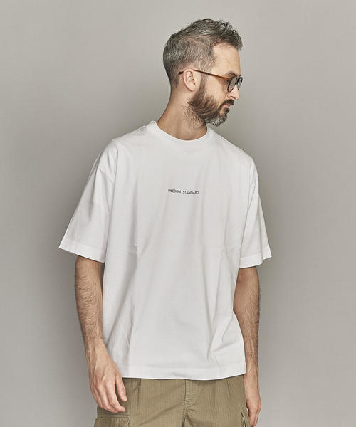 BEAUTY&YOUTH UNITED ARROWS（ビューティーアンドユースユナイテッドアローズ）の「【WEB限定】 by FREEDOM STANDARD ワイド Tシャツ -MADE IN JAPAN-（Tシャツ/カットソー・メンズ・ホワイト/ブラック・S/XL/L/M）」の18枚目の写真