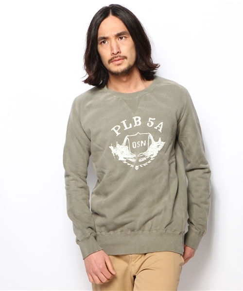 goa（ゴア）の「硫化ビンテージ裏毛プルオーバー（スウェット・メンズ・ブラック/ベージュ/カーキ/マスタード・FREE）」の3枚目の写真