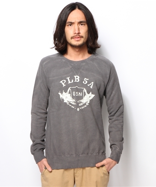 goa（ゴア）の「硫化ビンテージ裏毛プルオーバー（スウェット・メンズ・ブラック/ベージュ/カーキ/マスタード・FREE）」の2枚目の写真