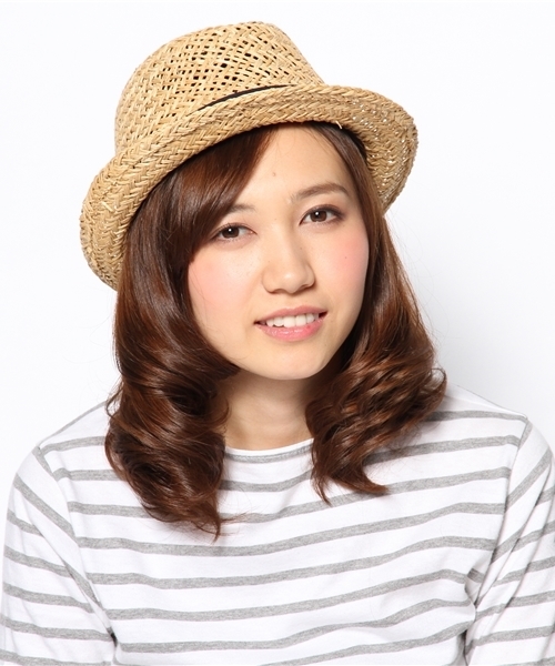 NANO universe（ナノユニバース）の「SORBATTI/Summer Hat（ハット・レディース・ネイビー/オフホワイト/ピンク/ブラック・FREE）」の10枚目の写真