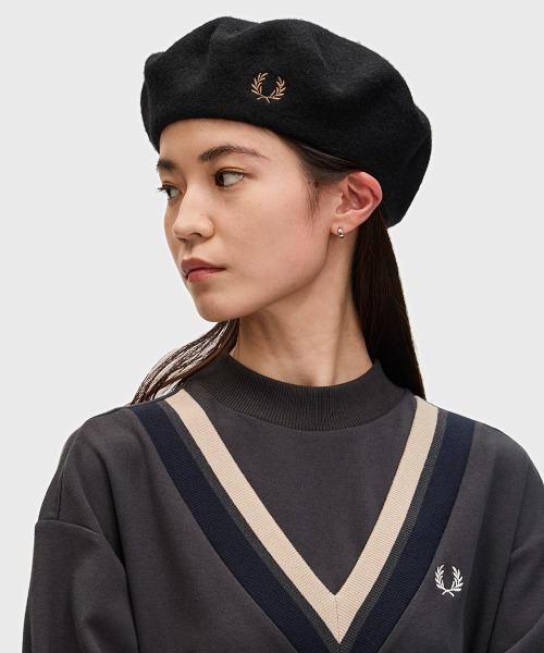 FRED PERRY（フレッドペリー）の「Wool Beret／フレッドペリーベレー帽