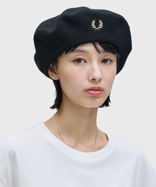 FRED PERRY／ベレー帽 FRED PERRY（フレッドペリー）の「Wool Beret／フレッドペリーベレー帽