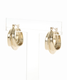 【CITRON Bijoux / シトロンビジュー】 line hoop pierce / ラインフープピアス