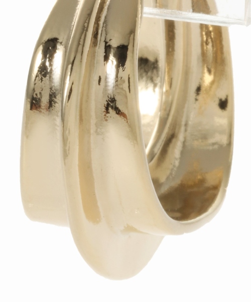 JOINT WORKS（ジョイントワークス）の「【CITRON Bijoux / シトロンビジュー】 line hoop pierce / ラインフープピアス（ピアス（両耳用）・レディース・シルバー/ゴールド・FREE）」の8枚目の写真