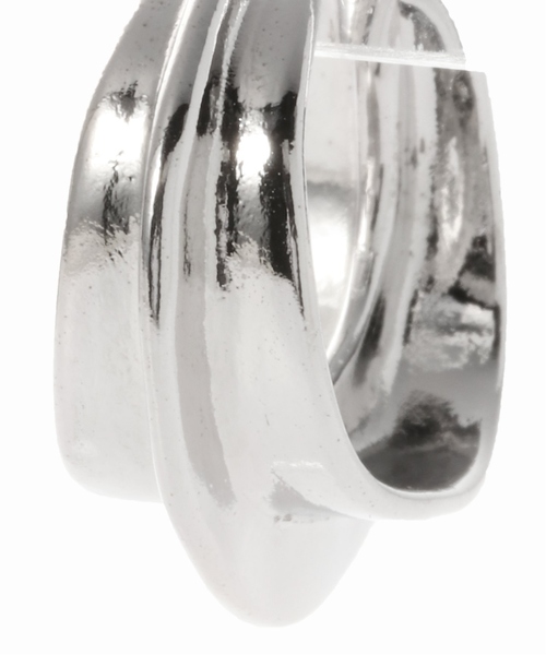 JOINT WORKS（ジョイントワークス）の「【CITRON Bijoux / シトロンビジュー】 line hoop pierce / ラインフープピアス（ピアス（両耳用）・レディース・シルバー/ゴールド・FREE）」の9枚目の写真