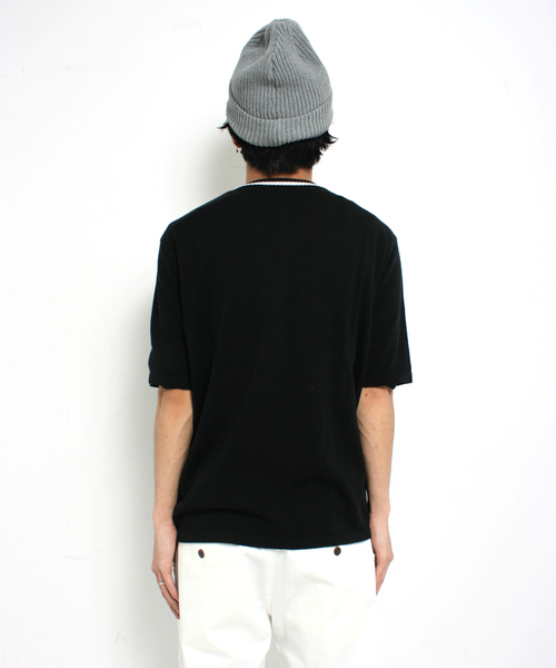 WEGO（ウィゴー）の「WEGO/Keith Haring(キースヘリング)  半袖ニット（ニット/セーター・メンズ・ブラック・MEDIUM/LARGE）」の6枚目の写真
