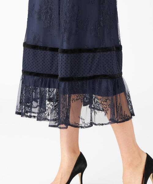 EMMEL REFINES（エメルリファインズ）の「P ドット/レース ベロア  