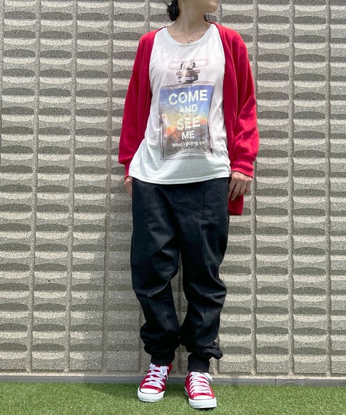 BEATJIVE(ビートジャイブ)の「リブ付サルエルイージージョガーパンツ カーゴパンツ レディース(デニムパンツ・レディース・ブラック/ベージュ/グリーン・1/2)」の6枚目の写真