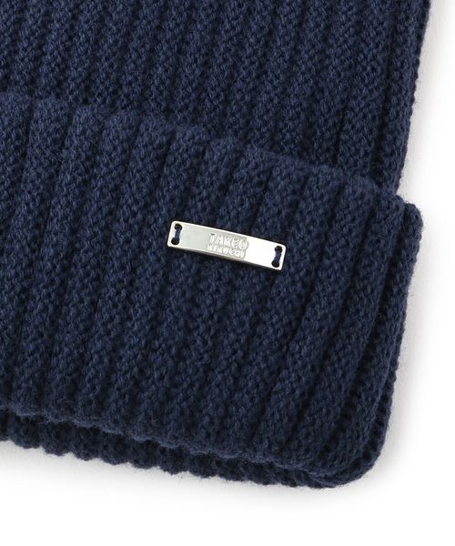 TAKEO KIKUCHI（タケオキクチ）の「リブワッチキャップ（ニットキャップ/ビーニー・メンズ・チャコールグレー/ブラック/ネイビー・00）」の4枚目の写真