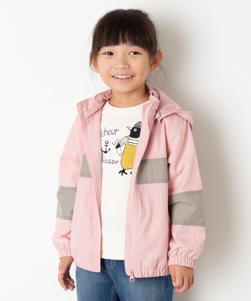 MAKE YOUR DAY（メイクユアデイ）の「【リンクコーデ】裏メッシュウィンドブレーカー■80～140cm（マウンテンパーカー・キッズ・ネイビー/ミント/ブラック/ピンク/イエロー・90/100/110/120/130/140/80）」の5枚目の写真