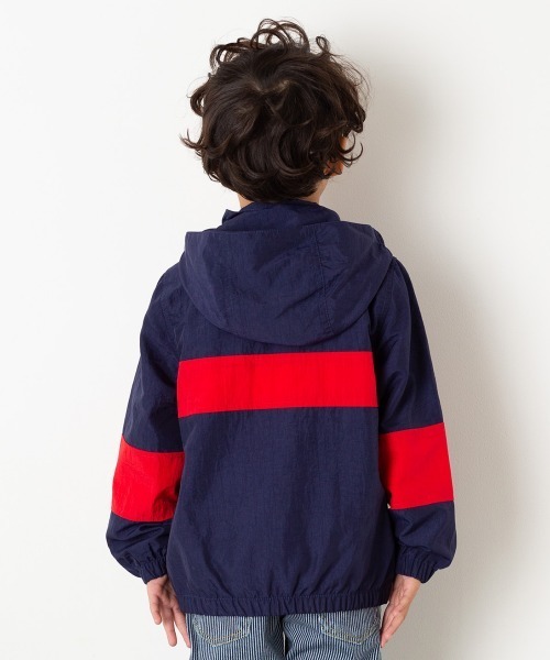 MAKE YOUR DAY（メイクユアデイ）の「【リンクコーデ】裏メッシュウィンドブレーカー■80～140cm（マウンテンパーカー・キッズ・ネイビー/ミント/ブラック/ピンク/イエロー・90/100/110/120/130/140/80）」の8枚目の写真
