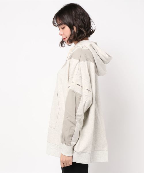 FRAPBOIS（フラボア）の「フラッグカット（パーカー・レディース・ベージュ系その他/ブラック・1）」の11枚目の写真