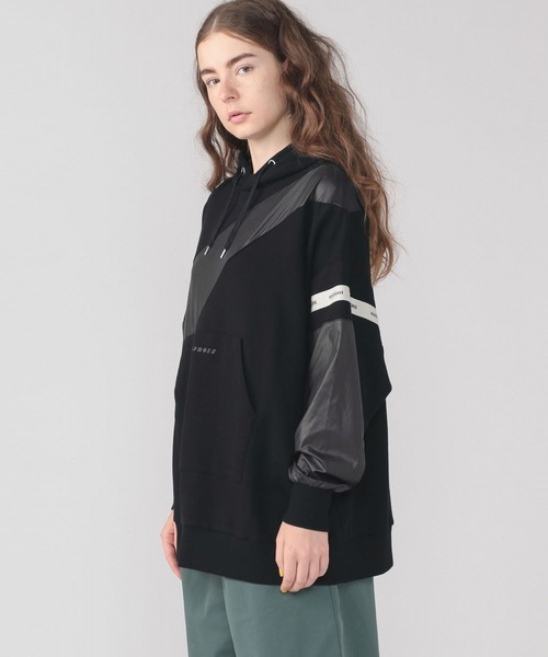 FRAPBOIS（フラボア）の「フラッグカット（パーカー・レディース・ベージュ系その他/ブラック・1）」の3枚目の写真