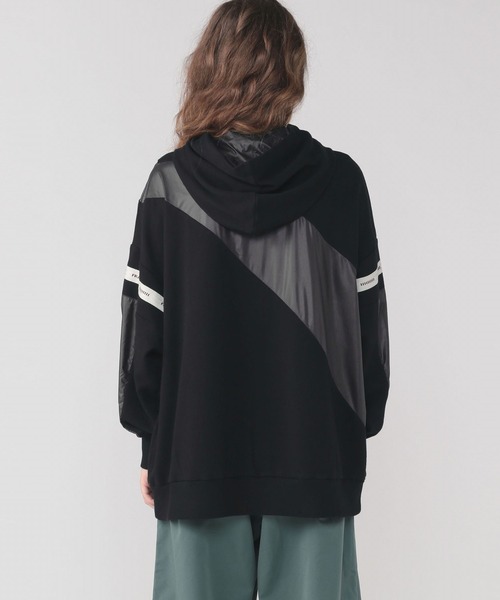 FRAPBOIS（フラボア）の「フラッグカット（パーカー・レディース・ベージュ系その他/ブラック・1）」の4枚目の写真