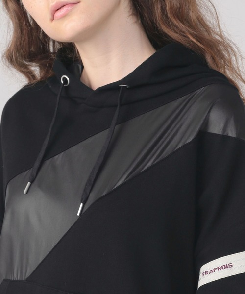 FRAPBOIS（フラボア）の「フラッグカット（パーカー・レディース・ベージュ系その他/ブラック・1）」の5枚目の写真